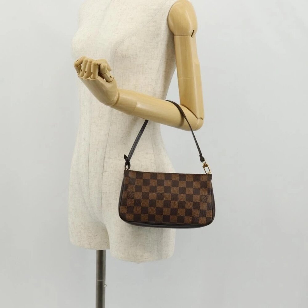 LOUIS VUITTON Damier Ebene Navona Accessory Pouch N51983 LV Auth am10141V